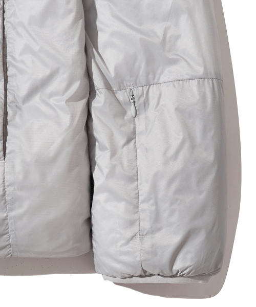 PHYPS MOTORCYCLE（フィップスモーターサイクル）の「H-Tech Non Quilting Hoodie Jacket Silver（ダウンジャケット/コート・レディース・その他・SMALL/MEDIUM/LARGE/X-LARGE）」の20枚目の写真