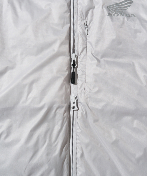 PHYPS MOTORCYCLE（フィップスモーターサイクル）の「H-Tech Non Quilting Hoodie Jacket Silver（ダウンジャケット/コート・レディース・その他・SMALL/MEDIUM/LARGE/X-LARGE）」の21枚目の写真