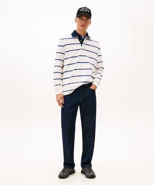 tommy jeans(トミー ジーンズ)の「リラックスウーブンラベルラガーシャツ(ポロシャツ・メンズ・マルチ・MEDIUM/SMALL/LARGE)」の3枚目の写真