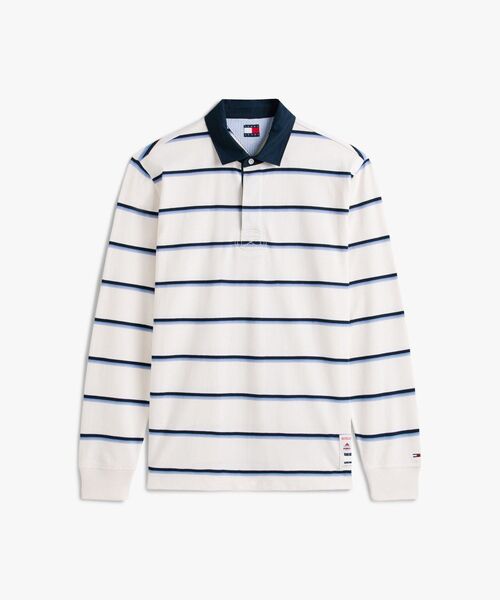 tommy jeans(トミー ジーンズ)の「リラックスウーブンラベルラガーシャツ(ポロシャツ・メンズ・マルチ・MEDIUM/SMALL/LARGE)」の5枚目の写真