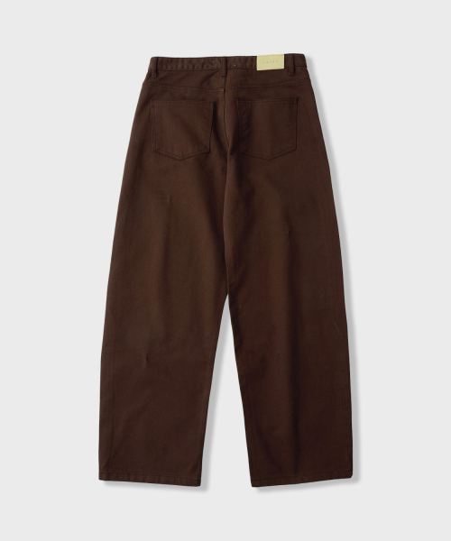 LEIRE（ルアール）の「エブリデイカーブドパンツ [ブラウン]（デニムパンツ・メンズ・その他・MEDIUM/LARGE/X-LARGE）」の3枚目の写真