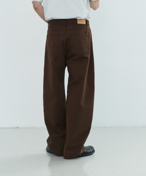 LEIRE（ルアール）の「エブリデイカーブドパンツ [ブラウン]（デニムパンツ・メンズ・その他・MEDIUM/LARGE/X-LARGE）」の5枚目の写真