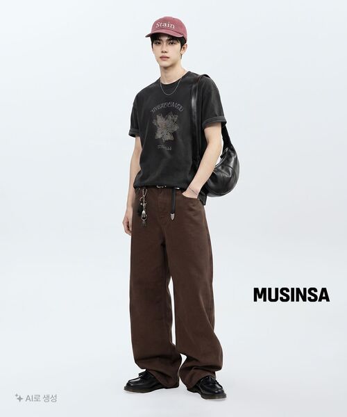 LEIRE（ルアール）の「エブリデイカーブドパンツ [ブラウン]（デニムパンツ・メンズ・その他・MEDIUM/LARGE/X-LARGE）」の9枚目の写真