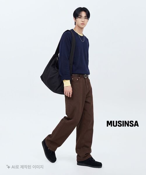 LEIRE（ルアール）の「エブリデイカーブドパンツ [ブラウン]（デニムパンツ・メンズ・その他・MEDIUM/LARGE/X-LARGE）」の11枚目の写真