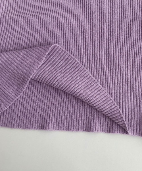 Miniministore(ミニミニストア)の「キーネック タイトリブニットワンピース(ワンピース・レディース・ラベンダー/ライトベージュ/カーキ/ブラック/モカ・FREE)」の19枚目の写真