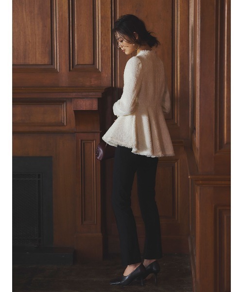 ツイードペプラムブラウス（シャツ/ブラウス）｜anuans（アニュアンス