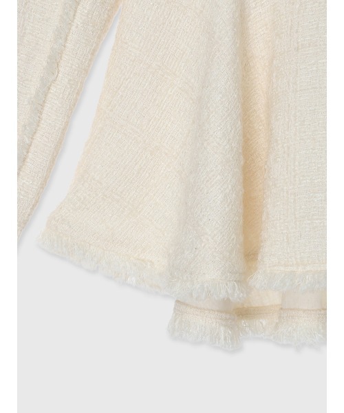 ツイードペプラムブラウス（シャツ/ブラウス）｜anuans（アニュアンス