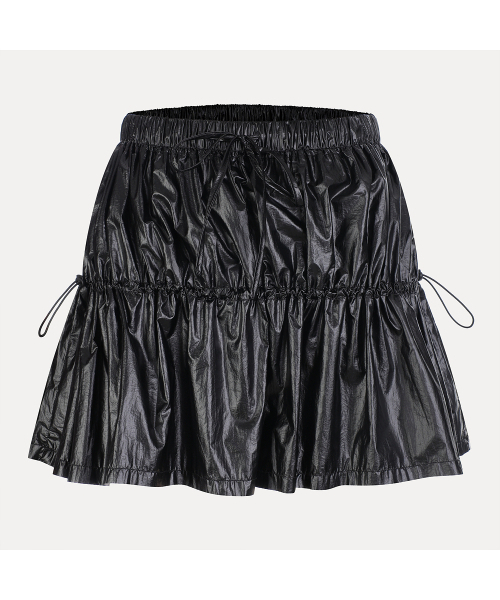 SHIRRING SKIRT BLACK BQ2WS003