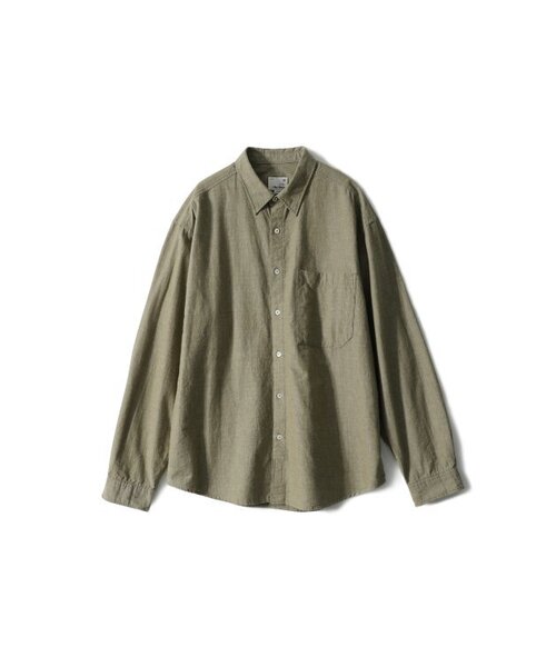 HORLISUN(ホーリーサン)の「Jane Denim Shirt Olive(シャツ/ブラウス・レディース・その他・LARGE)」の1枚目の写真
