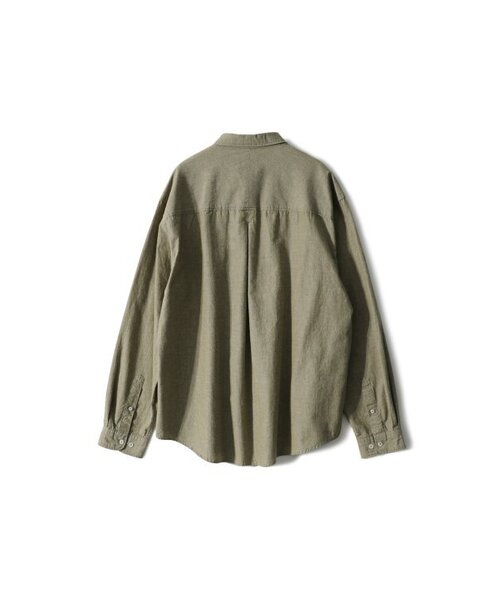 HORLISUN(ホーリーサン)の「Jane Denim Shirt Olive(シャツ/ブラウス・レディース・その他・LARGE)」の4枚目の写真