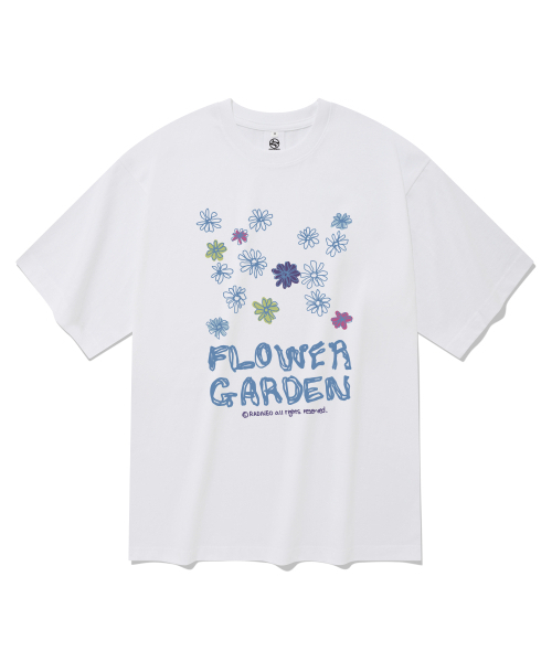 RADINEO(ラディネオ)の「フラワーガーデン 半袖Tシャツ ホワイト(Tシャツ/カットソー・メンズ・その他・SMALL/MEDIUM/LARGE/X-LARGE)」の1枚目の写真