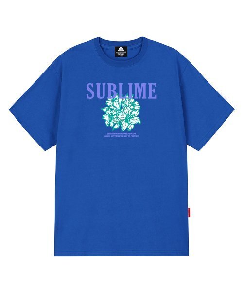 TRIPSHION(トリップション)の「サーリムフラワーグラフィックTシャツ - ブルー(Tシャツ/カットソー・メンズ・その他・LARGE/MEDIUM/X-LARGE)」の1枚目の写真