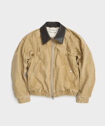 NVRFRGT（ネヴァーフォーゲット）の「別注 Leather collar utility jacket（ブルゾン）」