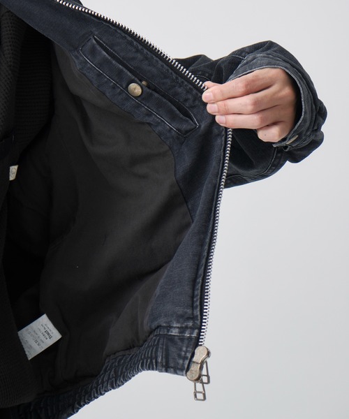 別注 Leather collar utility jacket（ブルゾン）｜NVRFRGT（ネヴァー