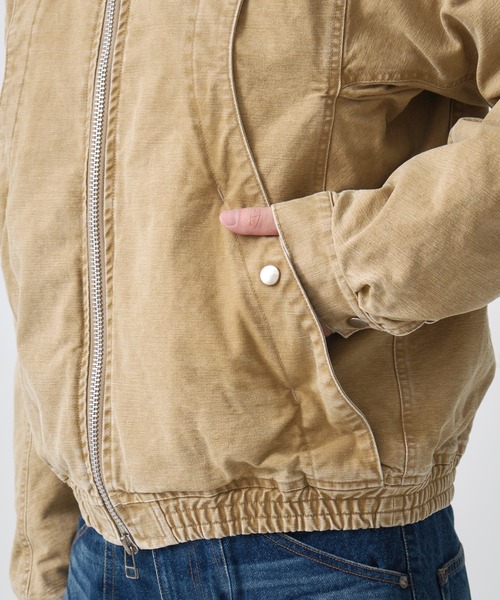 別注 Leather collar utility jacket（ブルゾン）｜NVRFRGT（ネヴァー