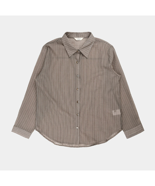 PIGMENT(ピグメント)の「ジャンクルアータムシャツ (PBE08F-WNBW003)(シャツ/ブラウス・レディース・ネイビー/ブラウン/ワイン/カーキ/アイボリー・FREE)」の4枚目の写真