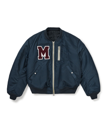 [Mmlg] FAMILY NAME FLIGHT JACKET (NAVY)