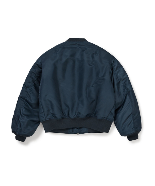 MMLG（エムエムエルジー）の「[Mmlg] FAMILY NAME FLIGHT JACKET (NAVY)（ブルゾン・レディース・その他・SMALL/MEDIUM/LARGE/X-LARGE）」の3枚目の写真