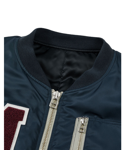MMLG（エムエムエルジー）の「[Mmlg] FAMILY NAME FLIGHT JACKET (NAVY)（ブルゾン・レディース・その他・SMALL/MEDIUM/LARGE/X-LARGE）」の4枚目の写真