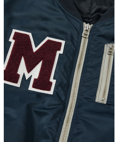 MMLG（エムエムエルジー）の「[Mmlg] FAMILY NAME FLIGHT JACKET (NAVY)（ブルゾン・レディース・その他・SMALL/MEDIUM/LARGE/X-LARGE）」の5枚目の写真