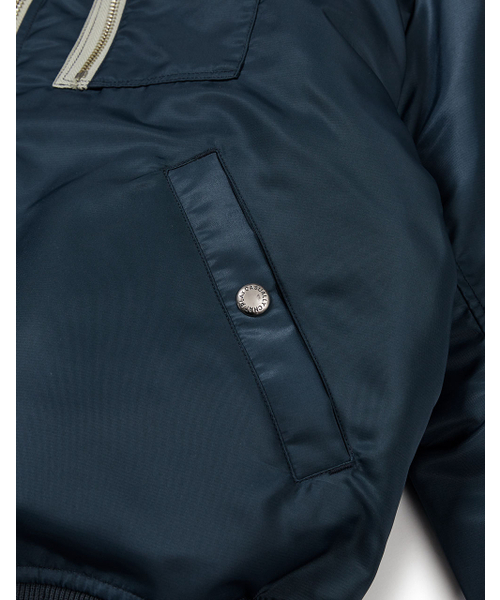 MMLG（エムエムエルジー）の「[Mmlg] FAMILY NAME FLIGHT JACKET (NAVY)（ブルゾン・レディース・その他・SMALL/MEDIUM/LARGE/X-LARGE）」の6枚目の写真
