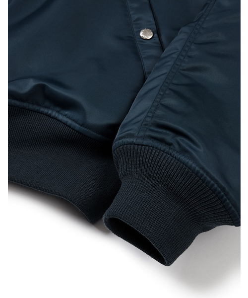 MMLG（エムエムエルジー）の「[Mmlg] FAMILY NAME FLIGHT JACKET (NAVY)（ブルゾン・レディース・その他・SMALL/MEDIUM/LARGE/X-LARGE）」の2枚目の写真