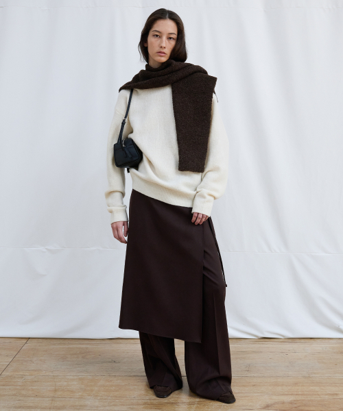 LEVAR(レバー)の「Whenever Wide Slacks - Walnut Brown(スラックス・レディース・その他・MEDIUM/SMALL)」の4枚目の写真