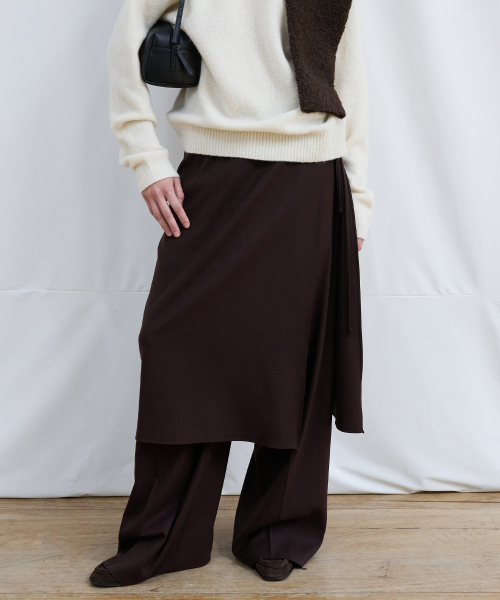 LEVAR(レバー)の「Whenever Wide Slacks - Walnut Brown(スラックス・レディース・その他・MEDIUM/SMALL)」の3枚目の写真