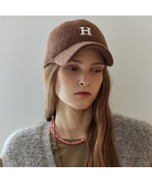 MAXZA（マージャコレクション）の「Hイニシャル刺繍ストッパーニットキャップ（キャップ）」