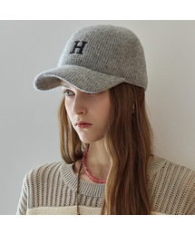 MAXZA（マージャコレクション）の「Hイニシャル刺繍ストッパーニットキャップ（キャップ）」