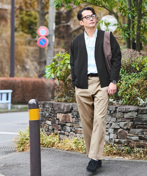 green label relaxing（グリーンレーベルリラクシング）の「CARREMAN イージー カーディガン（カーディガン/ボレロ・メンズ・ネイビー/ベージュ/ダークグレー・XL/L/M/S）」の4枚目の写真