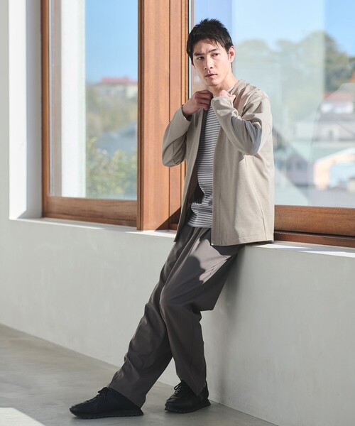 green label relaxing（グリーンレーベルリラクシング）の「CARREMAN イージー カーディガン（カーディガン/ボレロ・メンズ・ネイビー/ベージュ/ダークグレー・XL/L/M/S）」の5枚目の写真