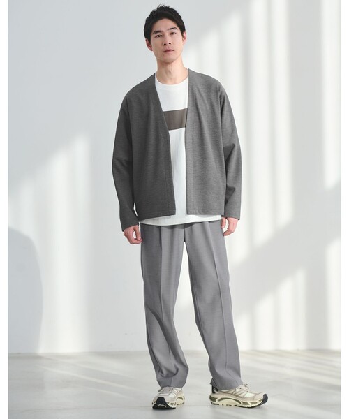 green label relaxing（グリーンレーベルリラクシング）の「CARREMAN イージー カーディガン（カーディガン/ボレロ・メンズ・ネイビー/ベージュ/ダークグレー・XL/L/M/S）」の6枚目の写真