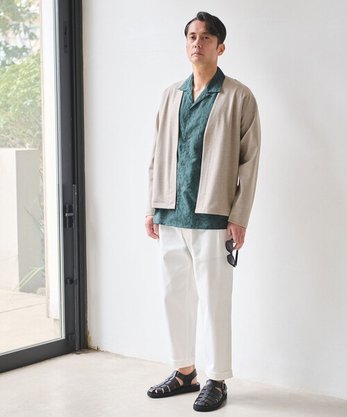 green label relaxing（グリーンレーベルリラクシング）の「CARREMAN イージー カーディガン（カーディガン/ボレロ・メンズ・ネイビー/ベージュ/ダークグレー・XL/L/M/S）」の8枚目の写真