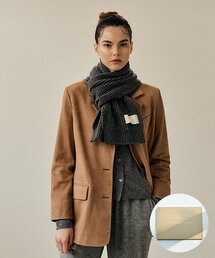 WHITE PROJECT（ホワイトプロジェクト）の「[ギフトボックス]_ミニウールニットマフラー_グレー_男女共用（マフラー）」