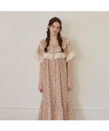 LUNALUZ STUDIO（ルナルス）の「Women's Marmalade Cotton Short Sleeve Round Neck One Piece Pajamas（ルームウェア/パジャマ）」