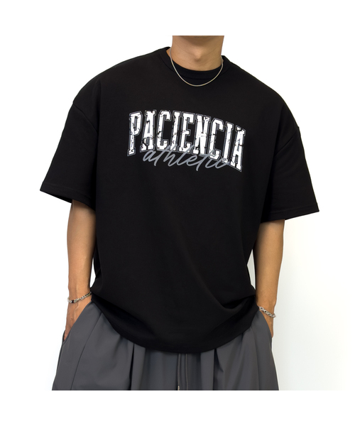 PACIENCIA(パシエンシア)の「BULK-MODE オーバーサイズ 半袖(Tシャツ/カットソー・メンズ・ブルー/ブラック/ホワイト・LARGE/XX-LARGE/X-LARGE)」の3枚目の写真