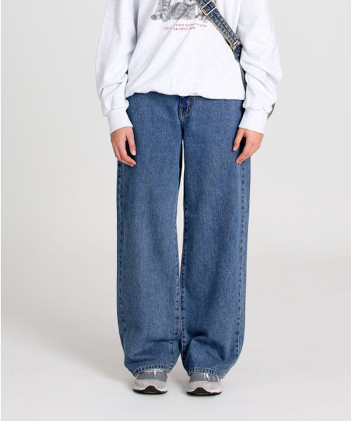 BUTTON UP(ボタンアップ)の「クラシックワイドデニム(デニムパンツ・レディース・その他・SMALL/MEDIUM/LARGE)」の1枚目の写真