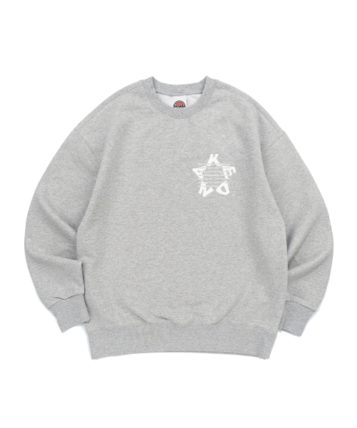 KENDA(ケンダ)の「KENDA STAR LOGO MTM (MELANGE)(スウェット・レディース・チャコールグレー・MEDIUM/LARGE/X-LARGE/SMALL)」の1枚目の写真