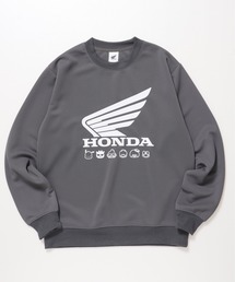 sanrio（サンリオ）の「【HONDA/ホンダ×Sanrio/サンリオ】HONDA×はぴだんぶい　ダンボールニットスウェットクルー/ユニセックス（スウェット）」