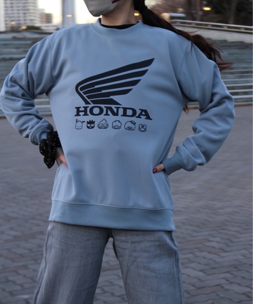 sanrio(サンリオ)の「【HONDA/ホンダ×Sanrio/サンリオ】HONDA×はぴだんぶい ダンボールニットスウェットクルー(スウェット・メンズ・スミクロ/オートミール/ブラック/サックスブルー・MEDIUM/LARGE)」の17枚目の写真