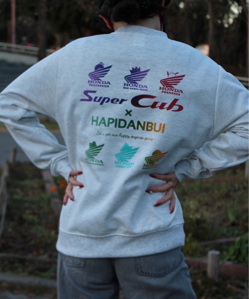 sanrio(サンリオ)の「【HONDA/ホンダ×Sanrio/サンリオ】HONDA×はぴだんぶい ダンボールニットスウェットクルー(スウェット・メンズ・スミクロ/オートミール/ブラック/サックスブルー・MEDIUM/LARGE)」の11枚目の写真