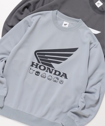 ALWAYS GOOD TIME（オルウェイズグッドタイム）の「【HONDA/ホンダ×Sanrio/サンリオ】HONDA×はぴだんぶい　ダンボールニットスウェットクルー/ユニセックス（スウェット）」