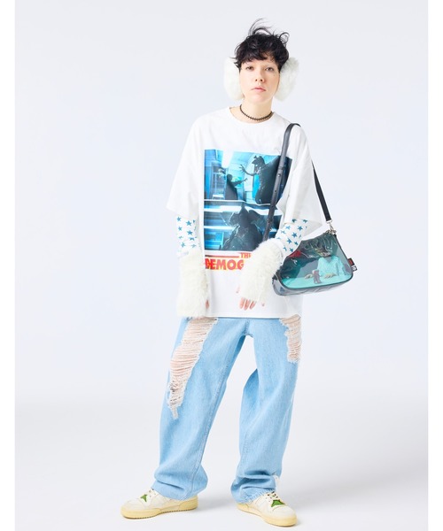 Little sunny bite（リトルサニーバイト）の「/Little sunny bite/stranger things x little sunny bite photo 2way bag（ショルダーバッグ・レディース・ホワイト・FREE）」の2枚目の写真