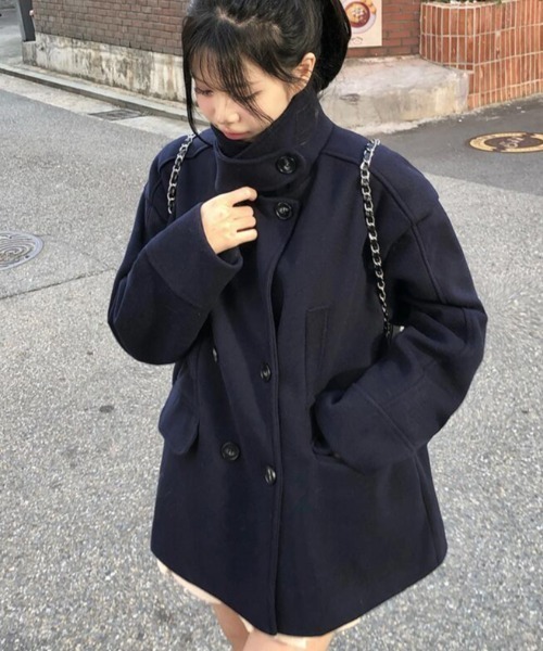 semplice(センプリチェ)の「ダッフルコート(ダッフルコート・レディース・ネイビー・F)」の5枚目の写真