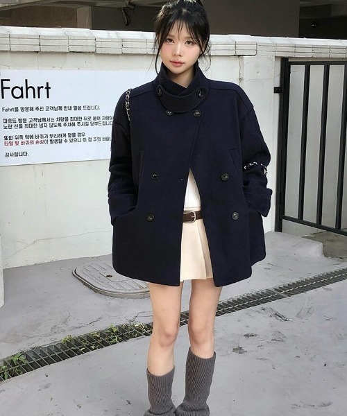 semplice(センプリチェ)の「ダッフルコート(ダッフルコート・レディース・ネイビー・F)」の11枚目の写真