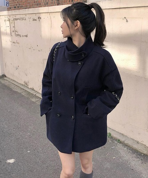 semplice(センプリチェ)の「ダッフルコート(ダッフルコート・レディース・ネイビー・F)」の15枚目の写真