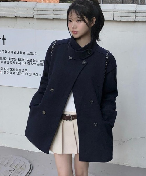 semplice(センプリチェ)の「ダッフルコート(ダッフルコート・レディース・ネイビー・F)」の16枚目の写真