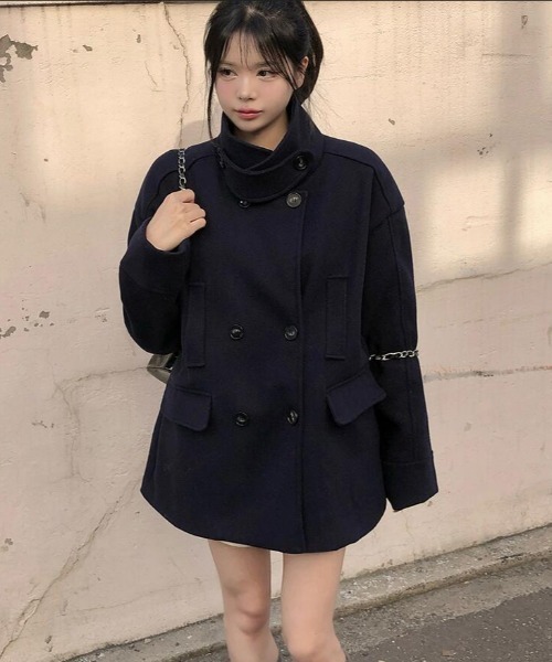 semplice(センプリチェ)の「ダッフルコート(ダッフルコート・レディース・ネイビー・F)」の17枚目の写真