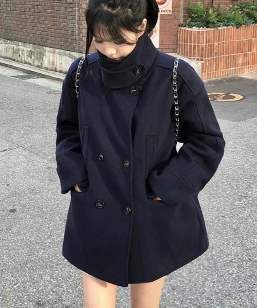 semplice(センプリチェ)の「ダッフルコート(ダッフルコート・レディース・ネイビー・F)」の10枚目の写真